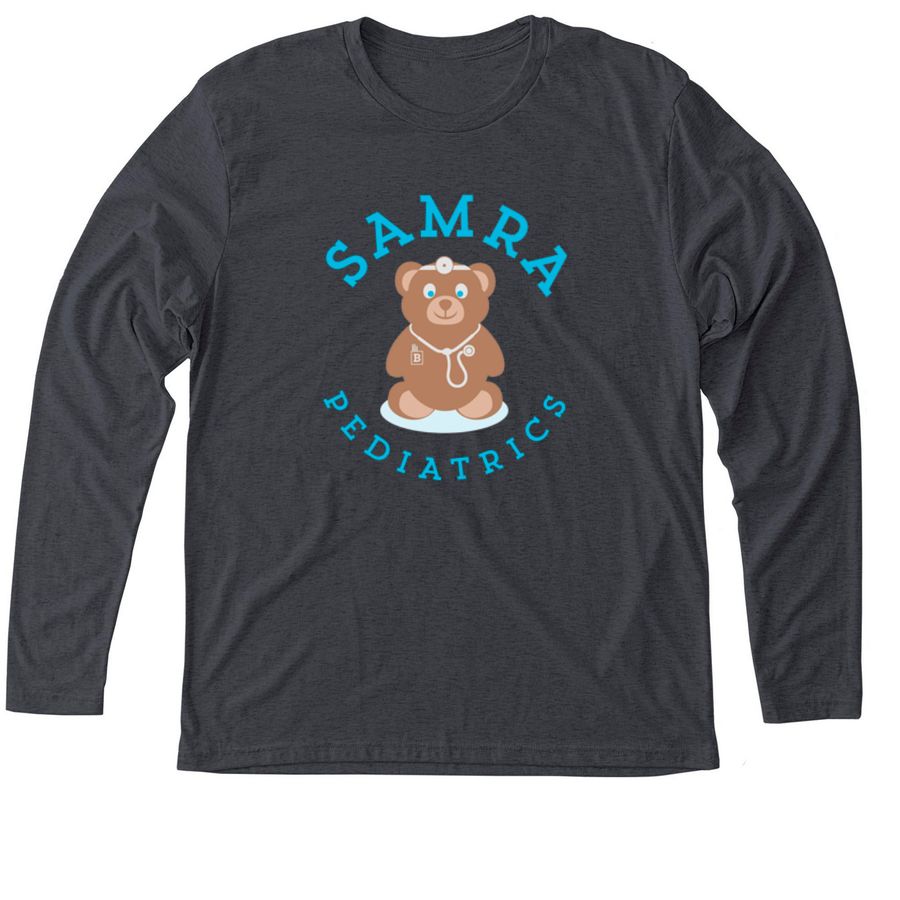 Samra Pediatrics, a Vintage Navy Triblend Long Sleeve Tee