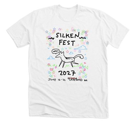 SilkenFest 2027 Gag Shirts, a Solid White Blend Premium Unisex Tee