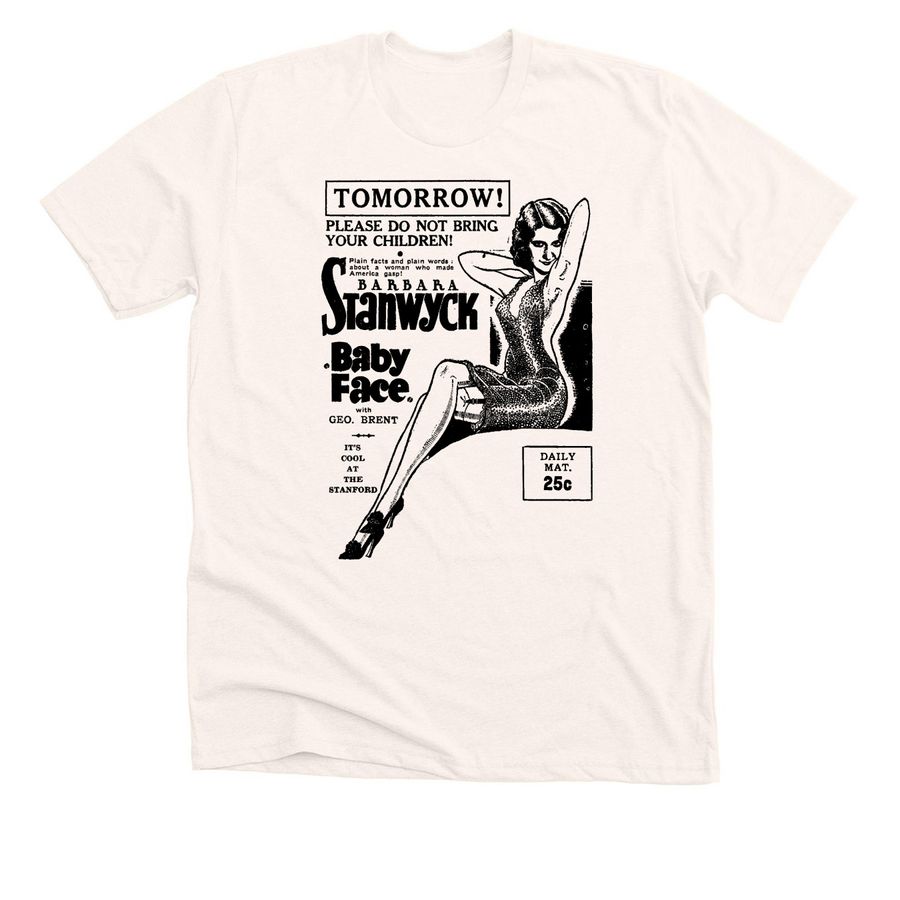 Baby Face T-Shirt, a Heather Natural Premium Unisex Tee