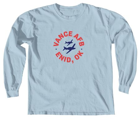 Vance Circle - Large, a Chambray Comfort Colors Long Sleeve Tee