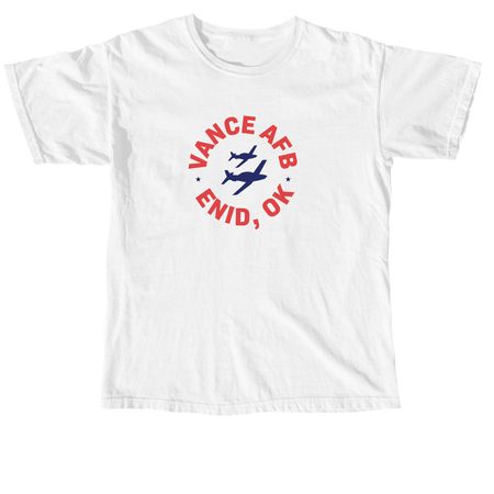 Vance Circle - Large, a White Comfort Colors Unisex Tee