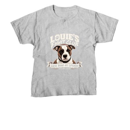 Louie?s Fight Club | Help Fund His Brain MRI, a Sport Grey Youth Unisex Tee