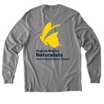VMNCRC - Shirts, a Granite Grey Heather Allmade Organic Cotton Long Sleeve Tee (back-view)