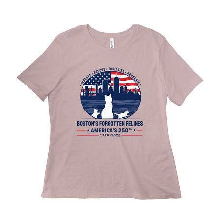America's 250th Birthday, a Pink Gravel Women?s Relaxed Cotton Tee