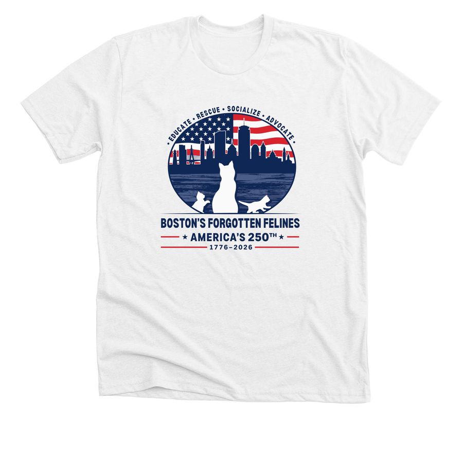 America's 250th Birthday, a Solid White Blend Premium Unisex Tee