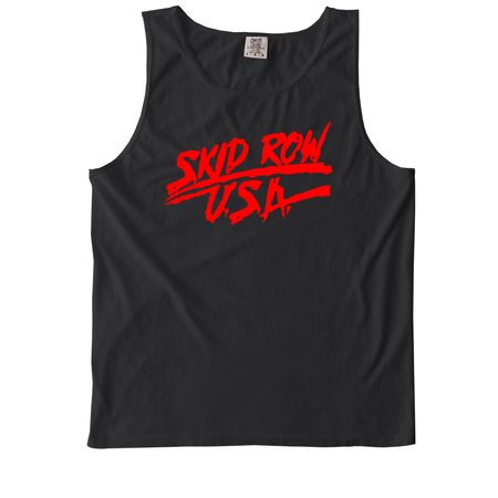 SKID ROW - U.S.A., a Black Comfort Colors Tank Top