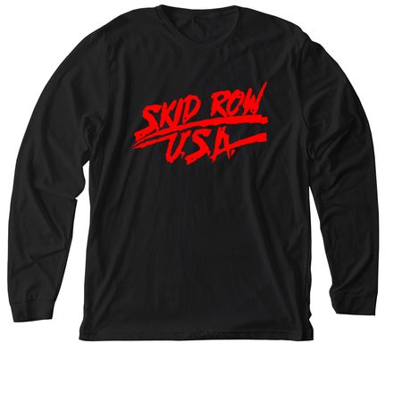 SKID ROW - U.S.A., a Solid Black Blend Premium Long Sleeve Tee