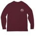 Support Farmers, a Vino Red Allmade Eco Triblend Long Sleeve Tee