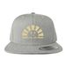 BRING OUT THE SUN, a Heather Grey Snapback Hat