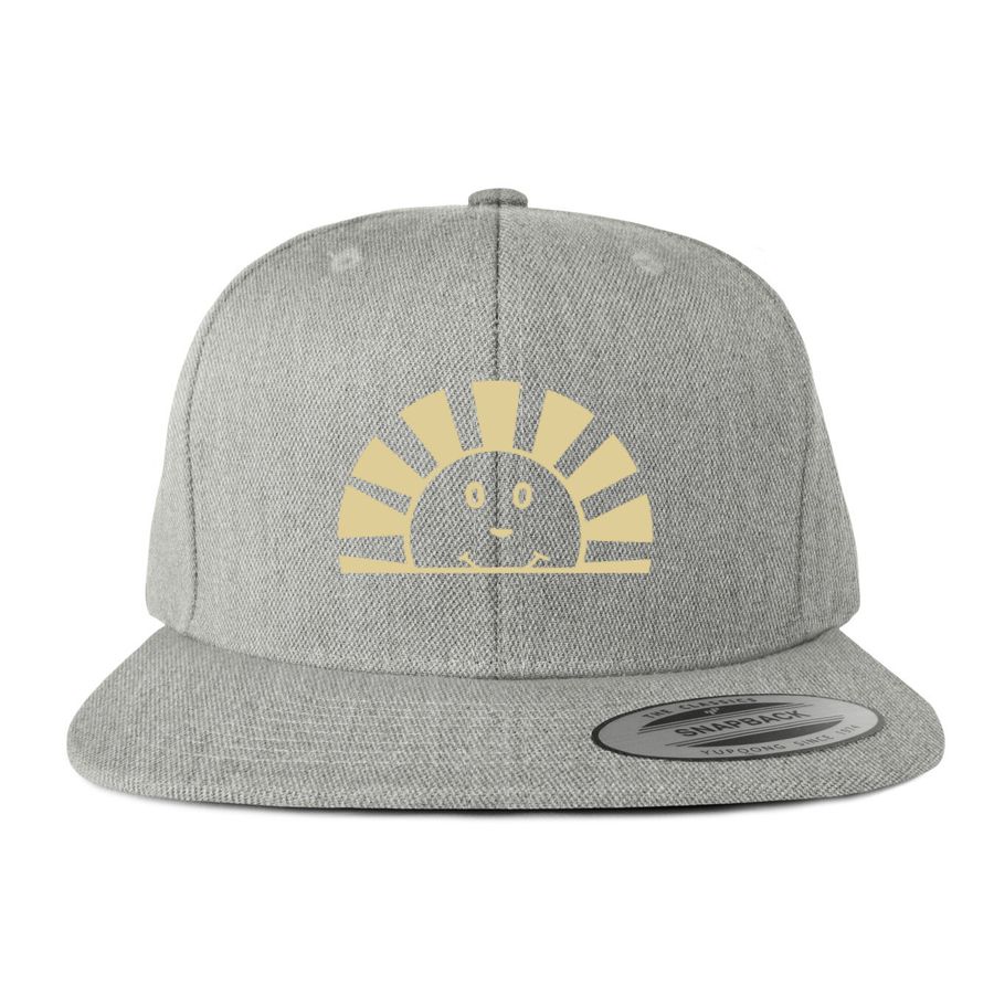 BRING OUT THE SUN, a Heather Grey Snapback Hat