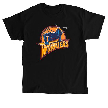 WORRIERS (Front), a Black Classic Unisex Tee