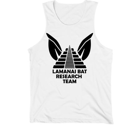 Lamanai Bat Research Team, a White Premium Cotton Tank
