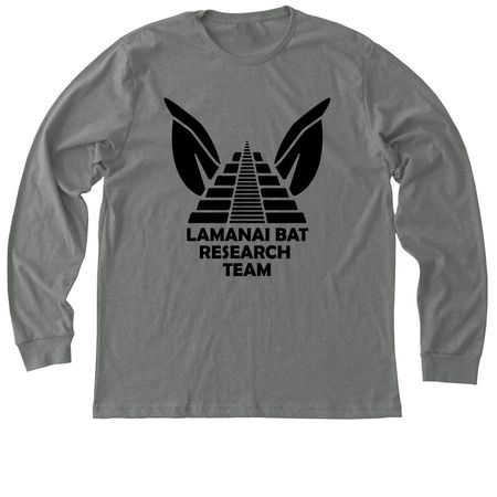 Lamanai Bat Research Team, a Deep Heather Premium Long Sleeve Tee