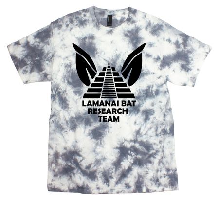 Lamanai Bat Research Team, a Grey Crystal Tie Dye Tee