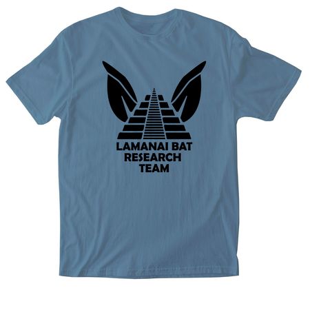 Lamanai Bat Research Team, a Indigo Blue Softstyle Cotton Tee