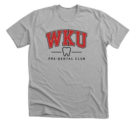 WKU Pre-Dental Club, a Athletic Heather Premium Unisex Tee