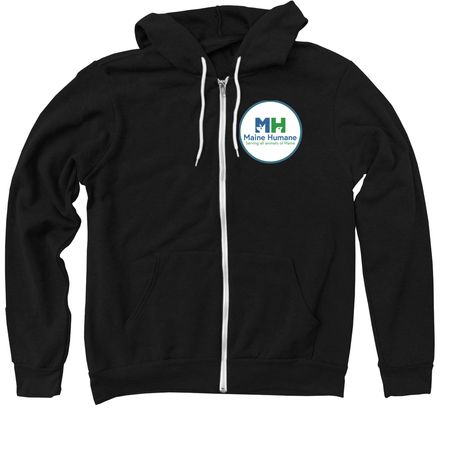 Maine Humane Tank Top, a Black Zip Up Hoodie