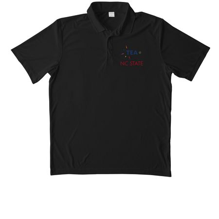 TEA @ NC State Official Polo, a Black Unisex Performance Polo