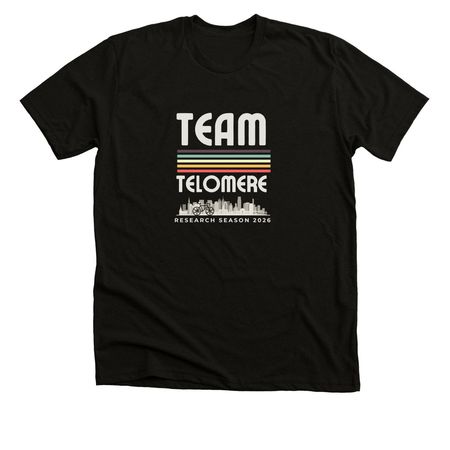 Team Telomere Million Dollar Bike Ride 2026&nbsp;, a Black Heather Premium Unisex Tee