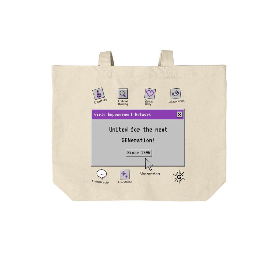 United for the next GENeration Pop-up, a Natural Cotton Canvas Tote Bag