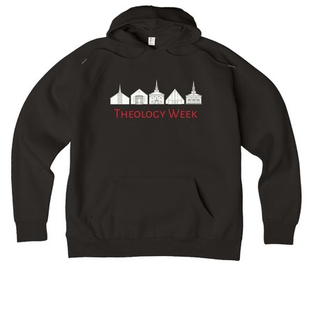 Theology Week&nbsp;, a Deep Black Allmade Organic CVC Pullover Hoodie