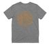 Meadow Rue Gold and White, a Aluminum Grey Allmade Youth Eco Triblend Tee (back-view)