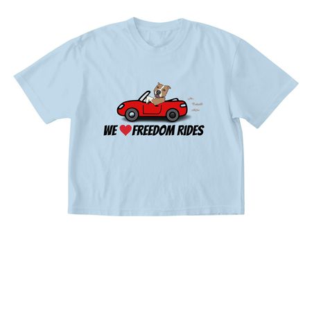 We LOVE Freedom Rides, a Chambray Comfort Colors Boxy Tee