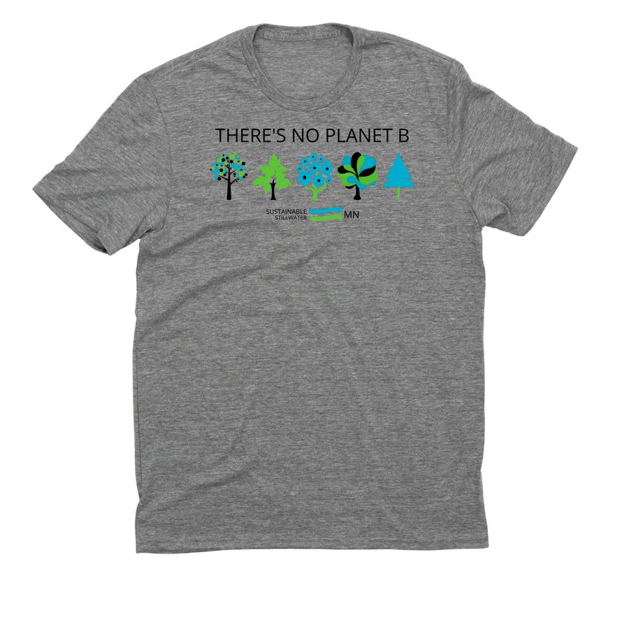 There's No Planet B - Shirts, a Aluminum Grey Allmade Eco Triblend Unisex Tee