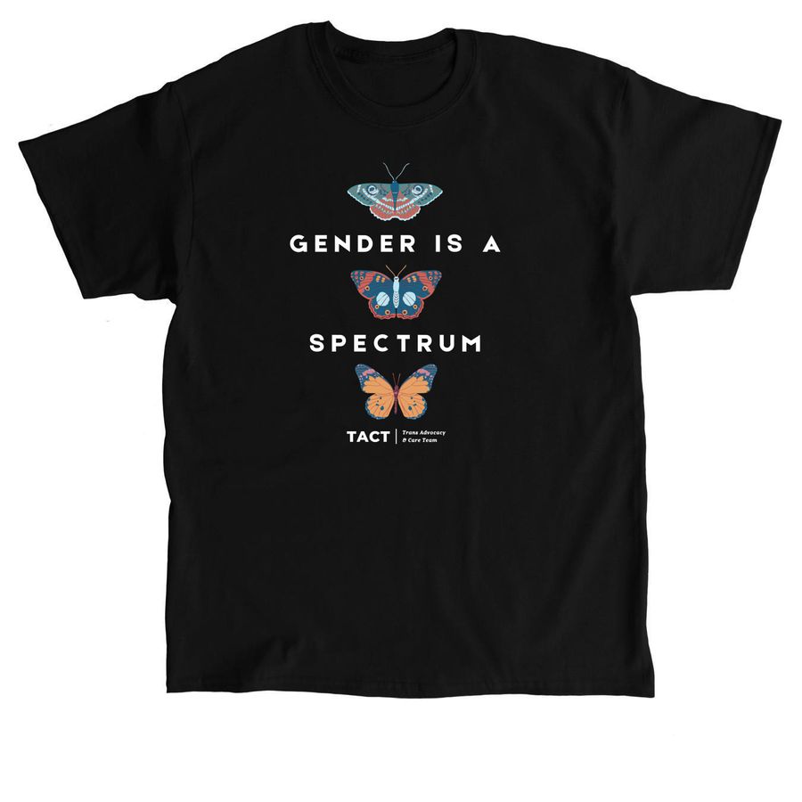 Gender Is A Spectrum, a Black Classic Unisex Tee