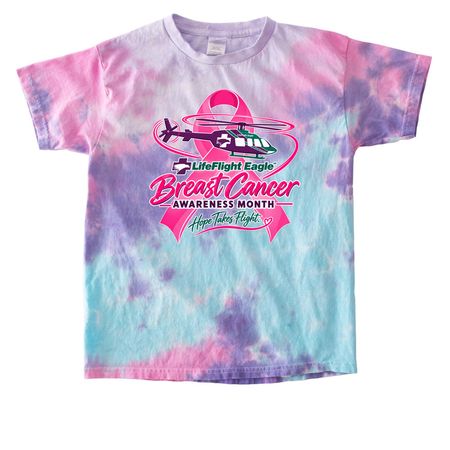 LFE 2026 Breast Cancer Awareness&nbsp;, a Cotton Candy Youth Tie Dye Tee