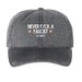 Never F/ck a Fascist Hats, a Black Printed Pigment Dye Baseball Cap