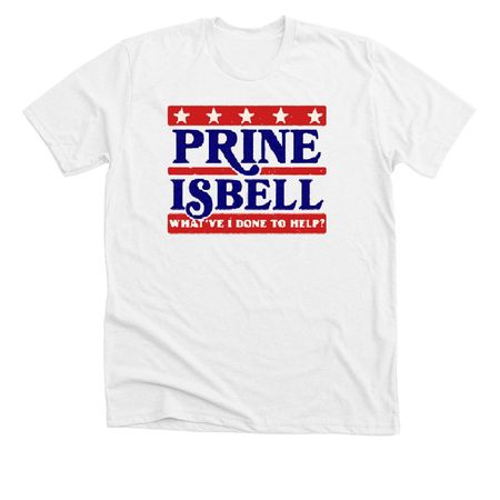 Prine Isbell, a Solid White Blend Premium Unisex Tee