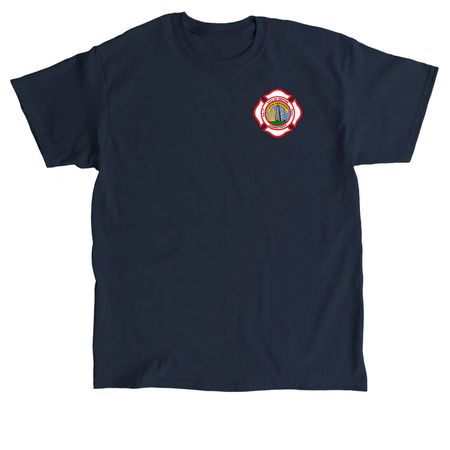 Truck 15- GCFD (2), a Navy Classic Unisex Tee (back-view)