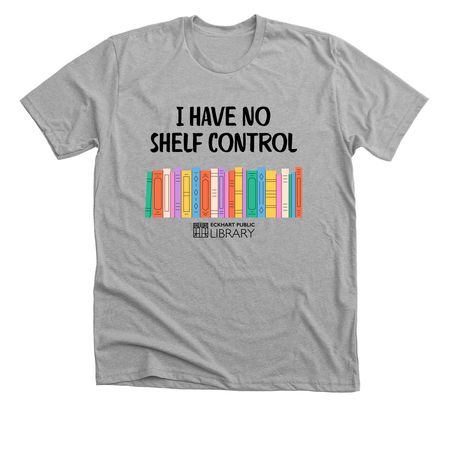 No Shelf Control, a Athletic Heather Premium Unisex Tee