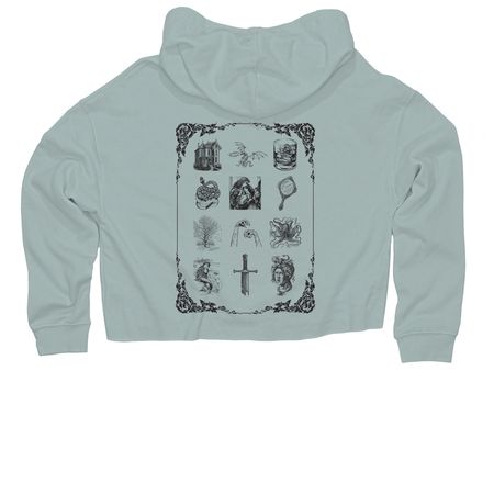 Item Icon Apparel, a Sage Women?s Lightweight Cropped Hoodie