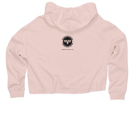 Abortion is Healthcare, a Blush Women?s Lightweight Cropped Hoodie (back-view)
