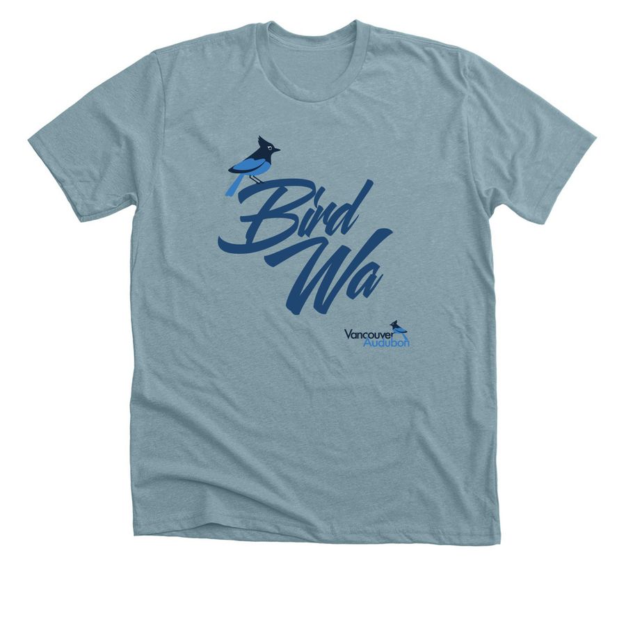Bird Washington, a Heather Blue Lagoon Premium Unisex Tee