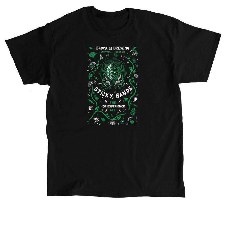 Sticky Hands - Artist Collection, a Black Classic Unisex Tee
