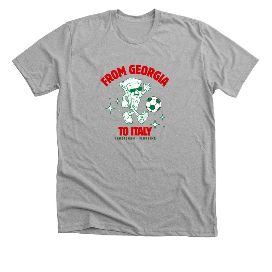 From Habersham to Italy!, a Athletic Heather Premium Unisex Tee