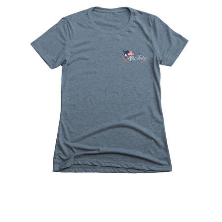 4th of July, a Indigo Women's Slim Fit Tee