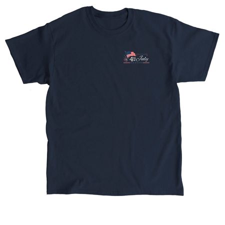 4th of July, a Navy Classic Unisex Tee