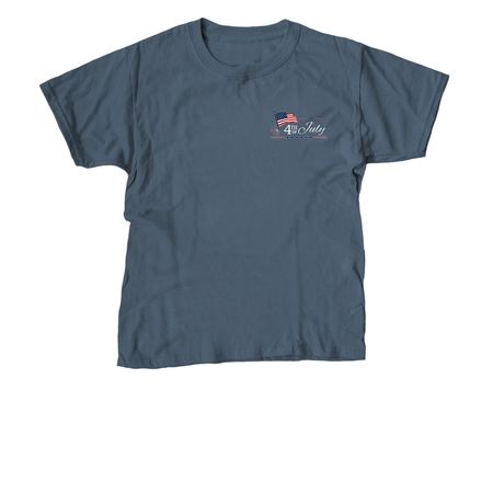4th of July, a Indigo Youth Unisex Tee