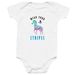 Wear Your Stripes White Onesie, a White Infant Onesie
