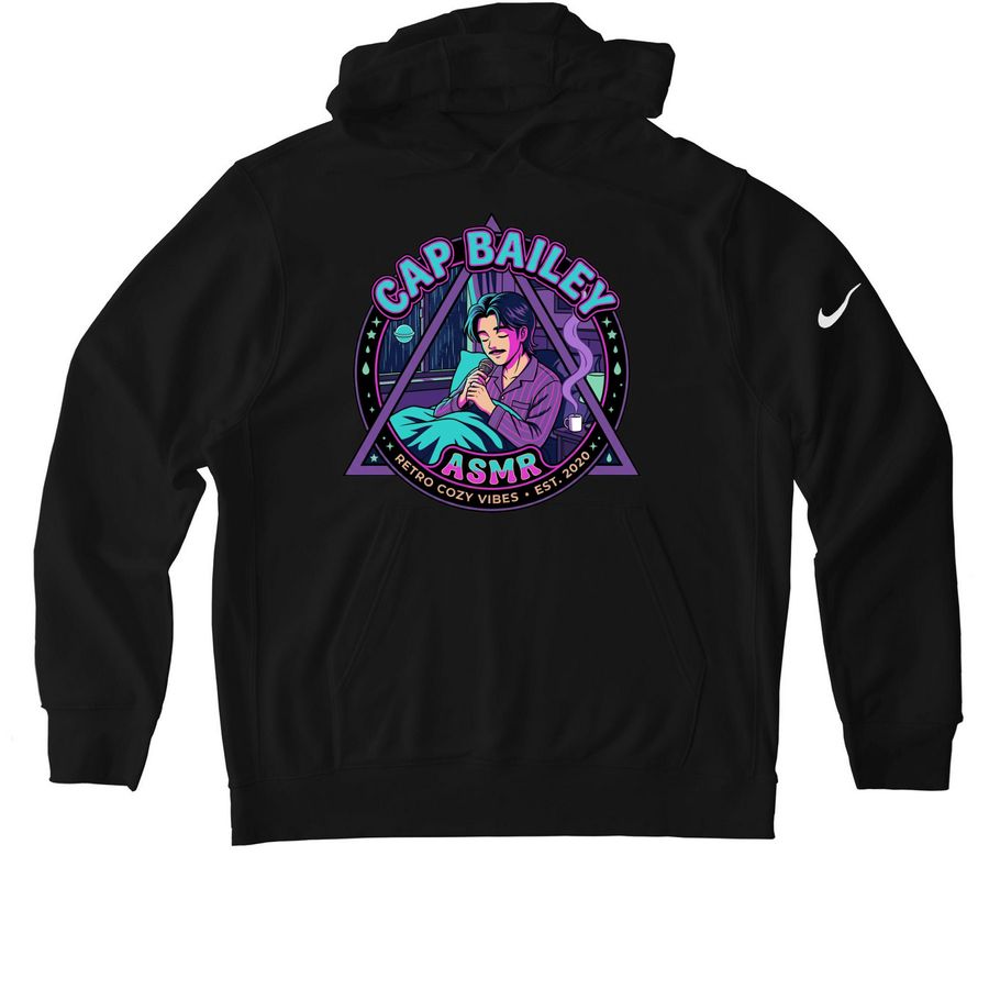 SynthBailey, a Black Nike Club Fleece Pullover Hoodie