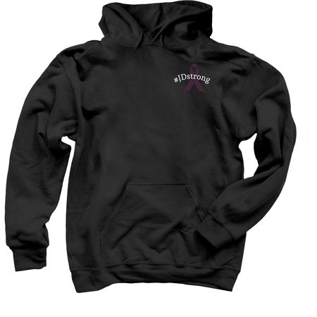 #JDstrong, a Black Pullover Hoodie