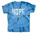 2026 CCAM HOPE Shirt - Tie Dye, a Baby Blue Classic Tie Dye Tee