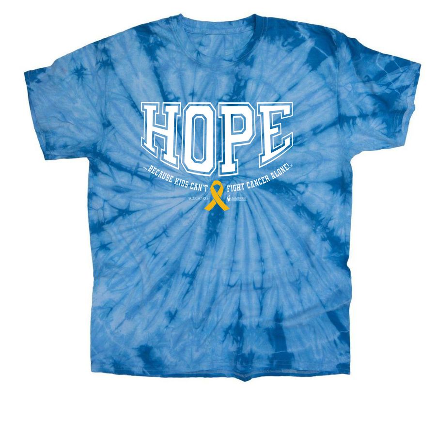 2026 CCAM HOPE Shirt - Tie Dye, a Baby Blue Classic Tie Dye Tee