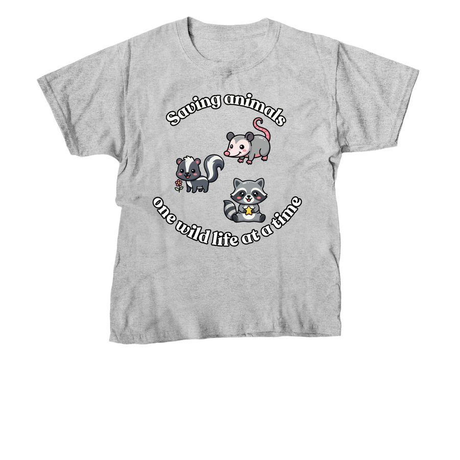 savings animals one wild life at a time, a Sport Grey Youth Unisex Tee
