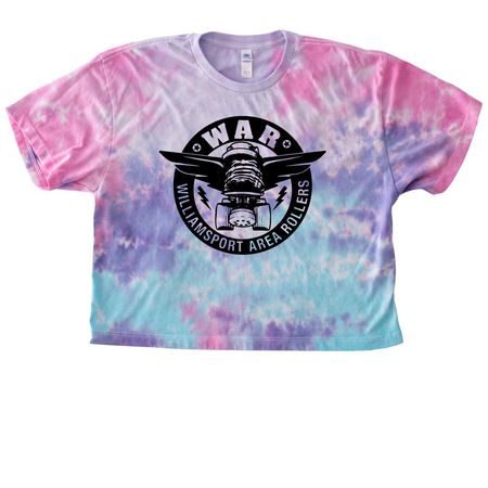 WAR Spring Swag, a Cotton Candy Women's Tie Dye Cropped Tee