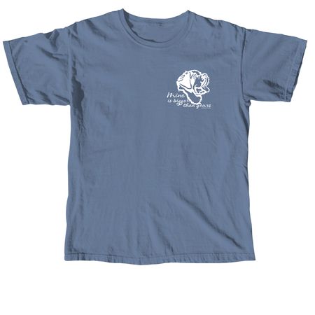 Mine is Bigger Saint Bernard, a Blue Jean Comfort Colors Unisex Tee
